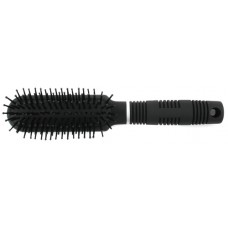 7 Row Slim Cushion Brush - Ball Tips, Rubberized Finish